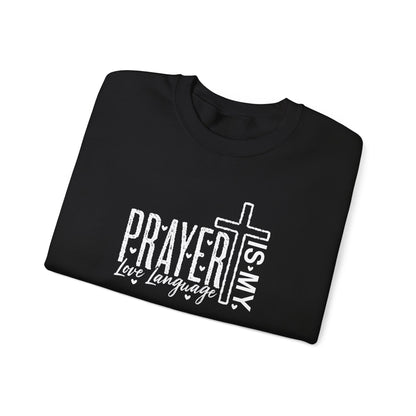 Prayer is My Love Language Cozy Crewneck Sweatshirt