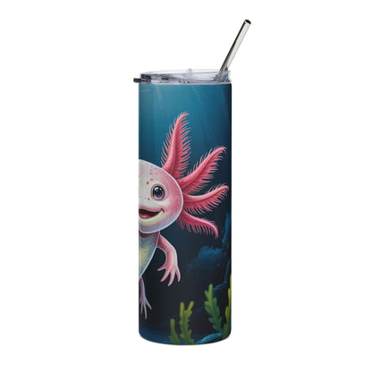 Whimsical Axolotl 20oz Stainless Steel Tumbler