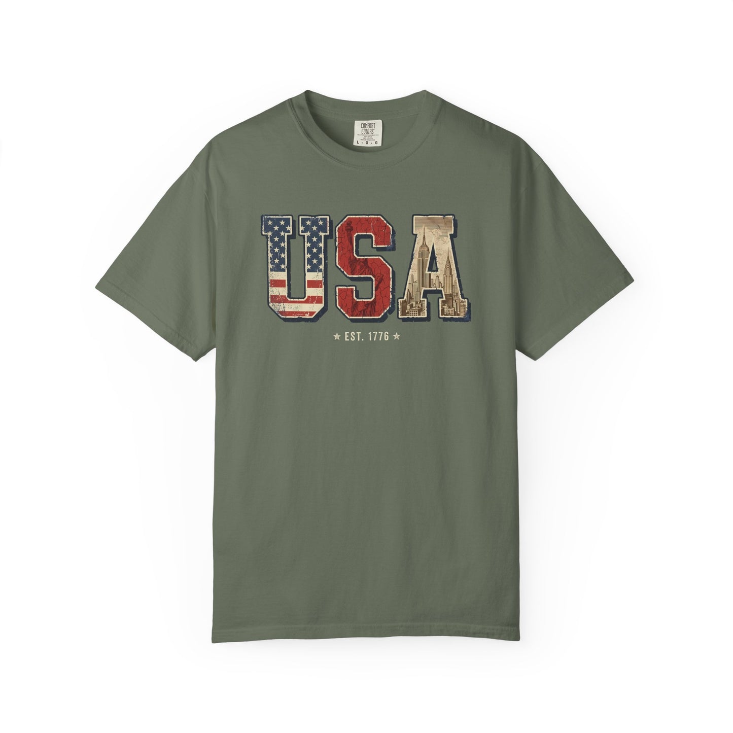 USA Retro Comfort Colors Tee