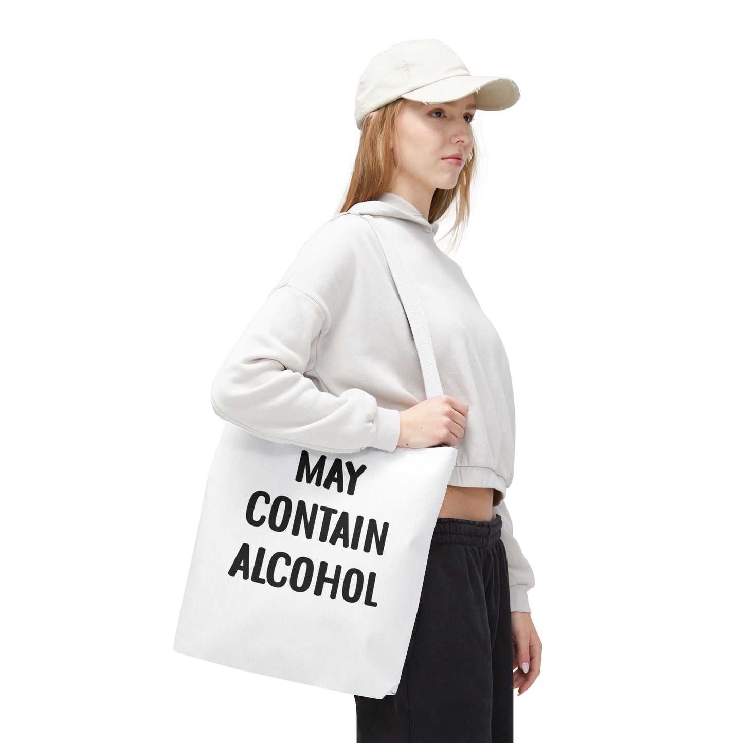 May Contain Alcohol Reusable Grocery & Beach Tote