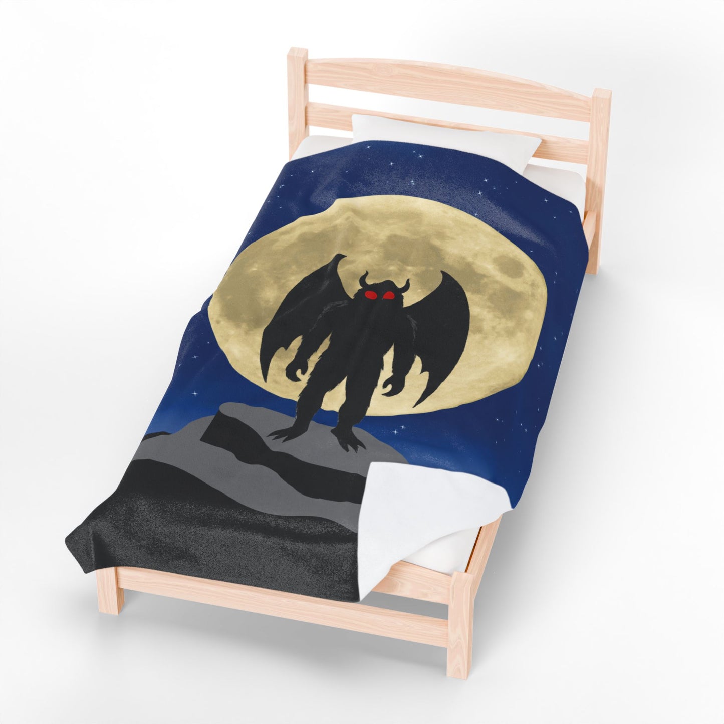 Mothman Velveteen Plush Blanket