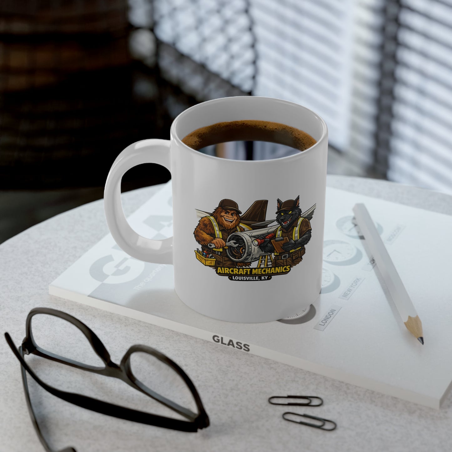 Vintage Aircrew Mascot Coffee Cup 20oz Jumbo Mug