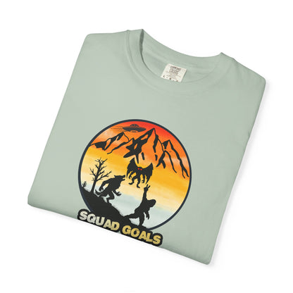 Retro Vintage Mothman Bigfoot Dogman UFO T-Shirt Comfort Colors Cryptid Tee Paranormal Lovers