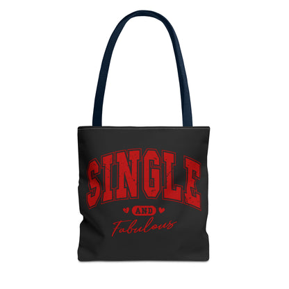 Single and Fabulous Black Canvas Tote 3 Sizes