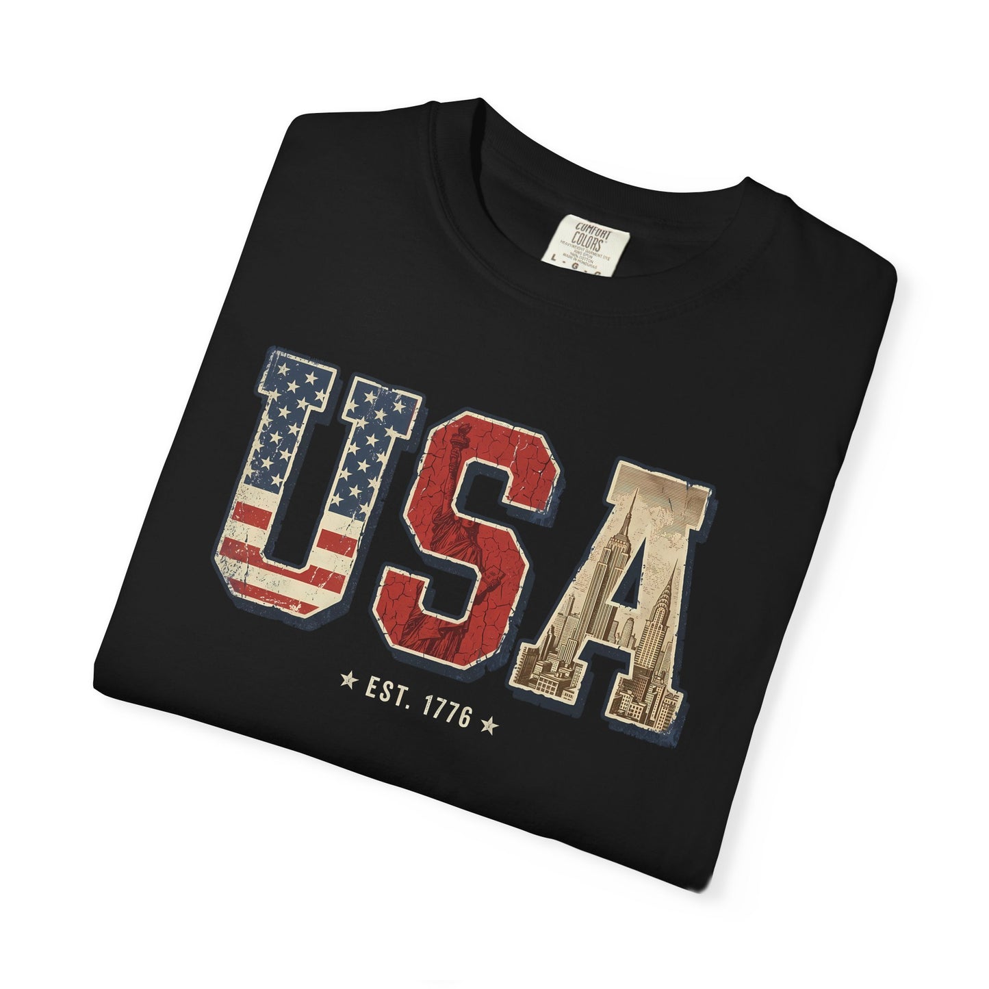 USA Retro Comfort Colors Tee