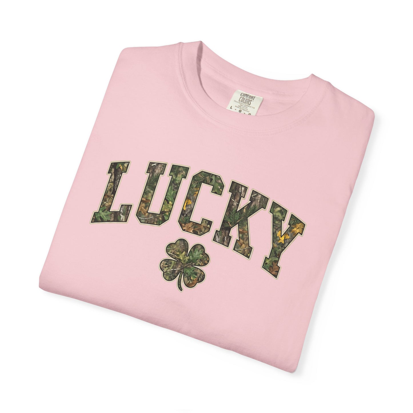 Lucky Shamrock T-Shirt — Camo Print St. Patrick's Day Tee