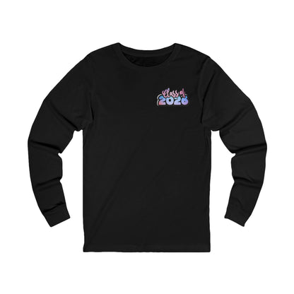 Senior Class 2026 Long Sleeve Tee, Unisex Jersey Tee, Graduation Gift, Class Pride Shirt, Trendy Student Apparel, Perfect for Celebrations