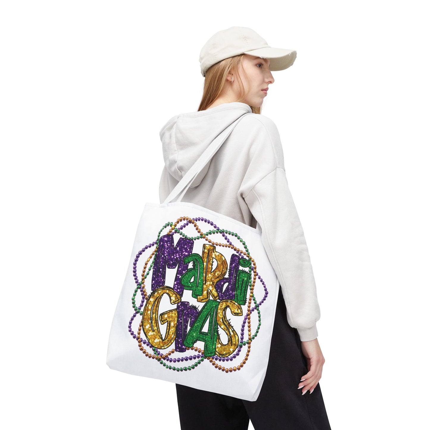 Mardi Gras Bead Bag Tote in 3 Sizes