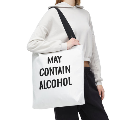 May Contain Alcohol Reusable Grocery & Beach Tote
