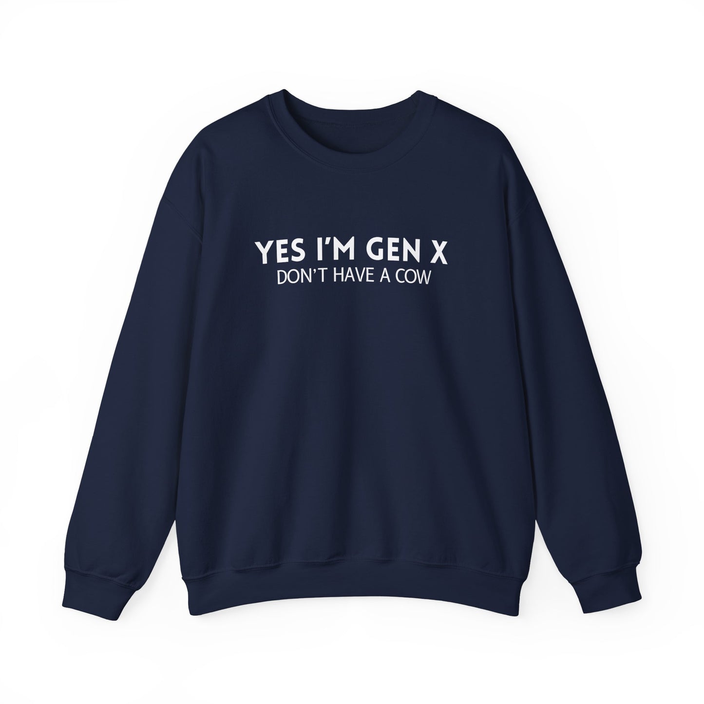 Gen X Crewneck Sweatshirt, Funny Sweatshirt, Gift for Gen X, Unisex Sweatshirt, Casualwear, Vintage Style