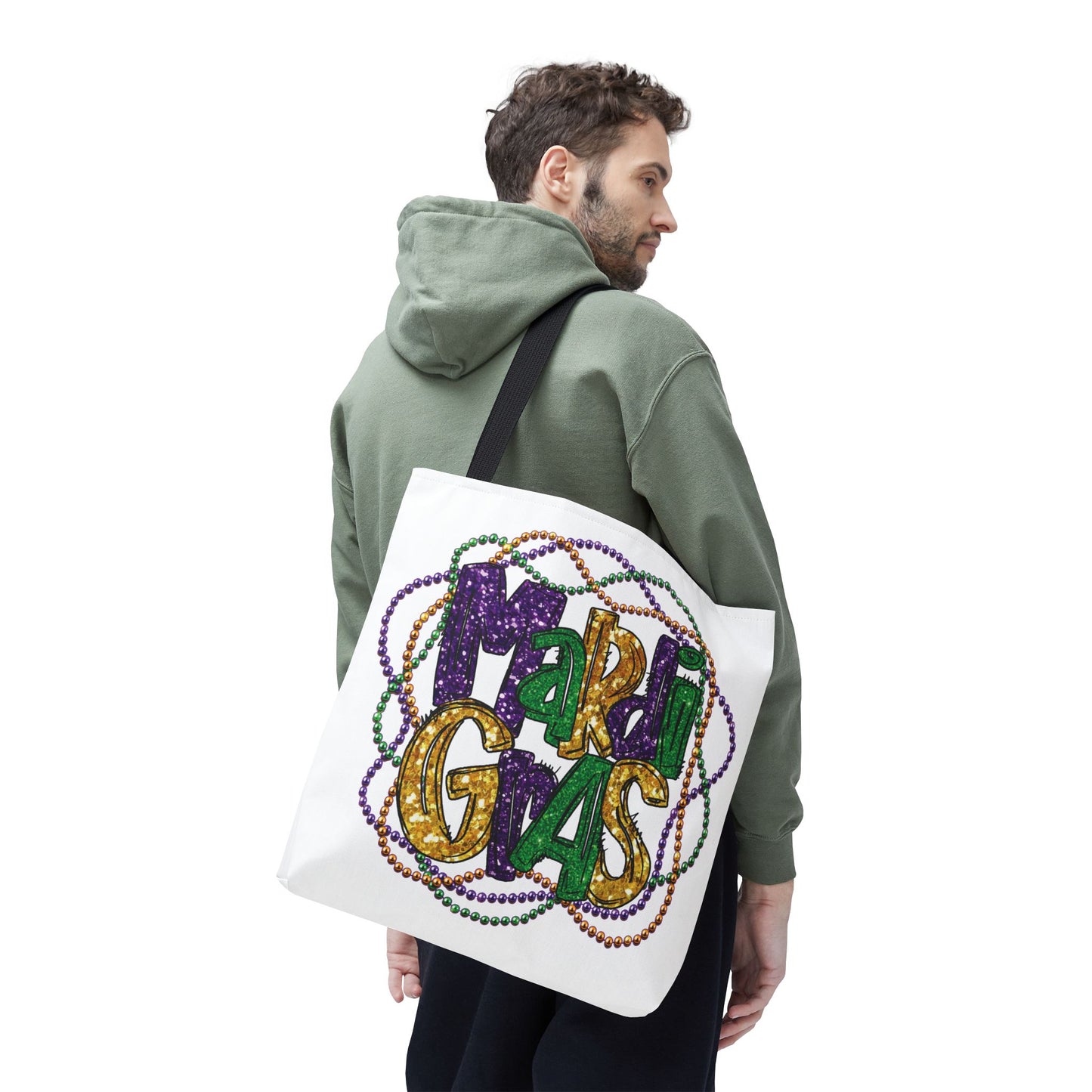 Mardi Gras Bead Bag Tote in 3 Sizes