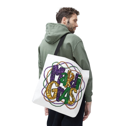 Mardi Gras Bead Bag Tote in 3 Sizes