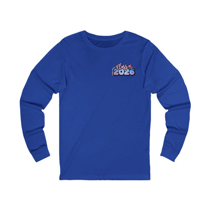 Senior Class 2026 Long Sleeve Tee, Unisex Jersey Tee, Graduation Gift, Class Pride Shirt, Trendy Student Apparel, Perfect for Celebrations