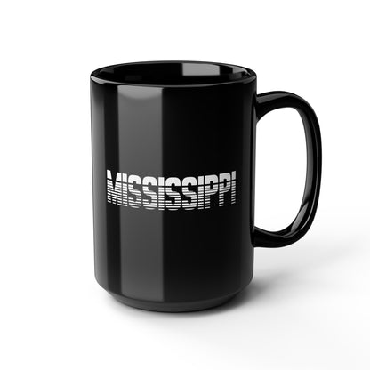 Mississippi 15oz Black Mug
