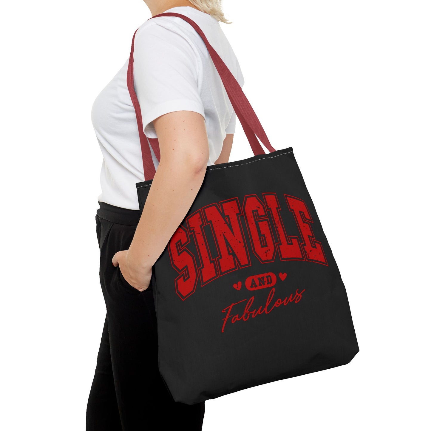 Single and Fabulous Black Canvas Tote 3 Sizes