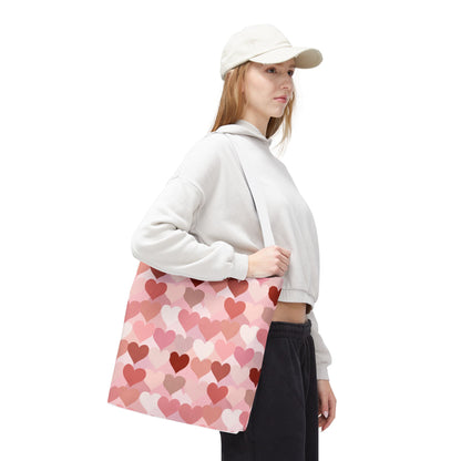 Pink Heart Everyday Tote Bag