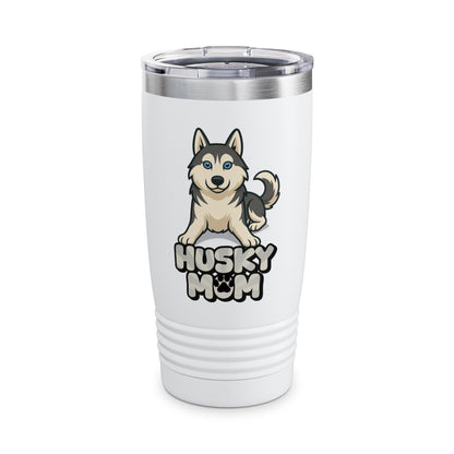 Husky Mom Tumbler - 20oz, Stainless Steel Travel Mug, Pet Lover Gift, Dog Mom Coffee Cup, Insulated Drinkware