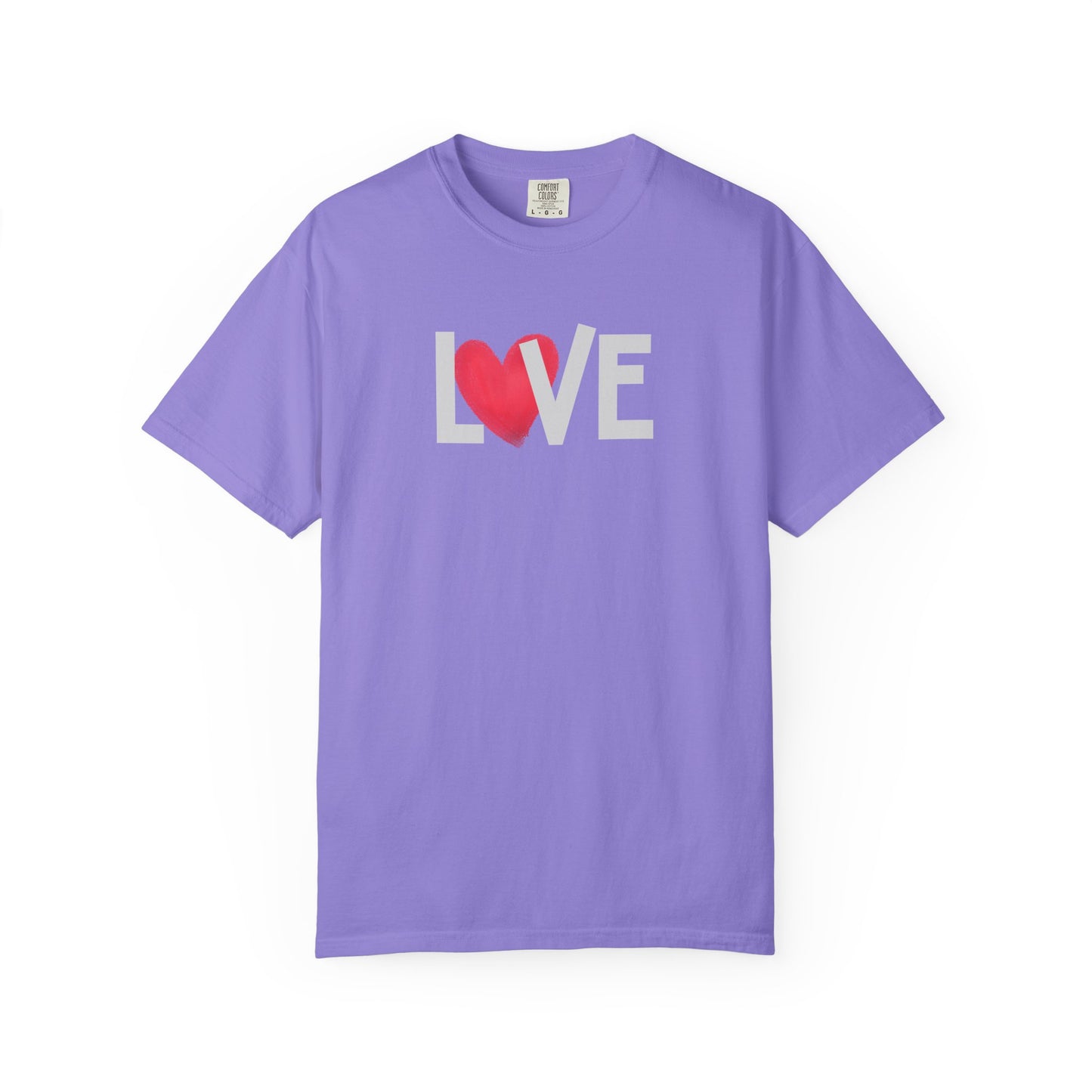 LOVE Heart Comfort Colors T-Shirt