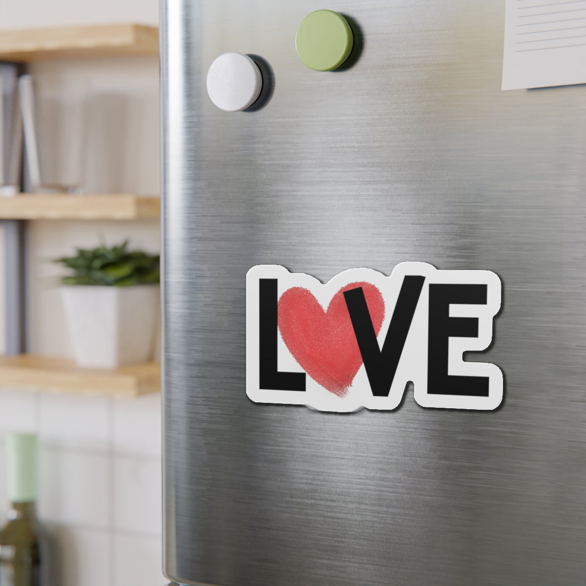Love Heart Die-Cut Magnet