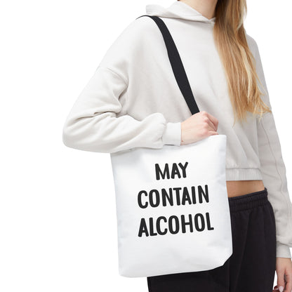 May Contain Alcohol Reusable Grocery & Beach Tote