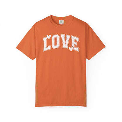 LOVE Heart Graphic T-Shirt — Vintage Collegiate Love Tee