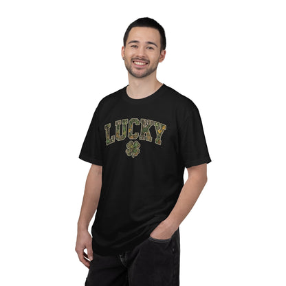 Lucky Shamrock T-Shirt — Camo Print St. Patrick's Day Tee