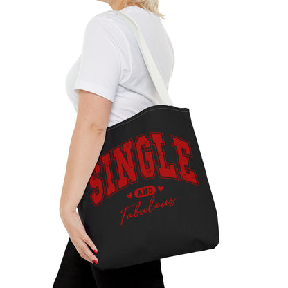 Single and Fabulous Black Canvas Tote 3 Sizes