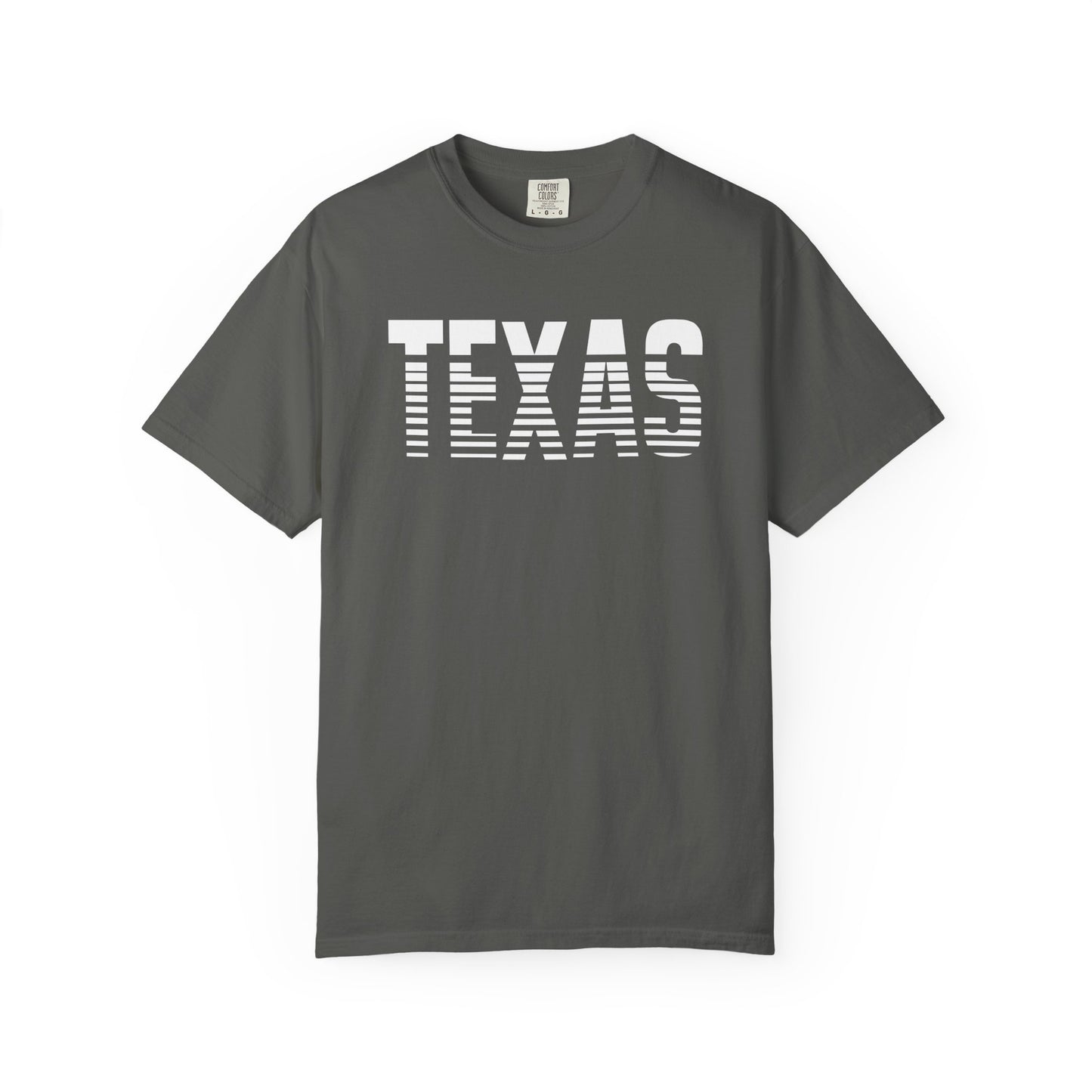 Texas Graphic T-Shirt – Retro Striped TEXAS Design, State Pride Tee