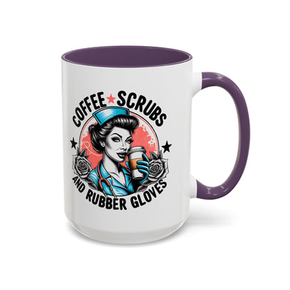 Coffee Lover's Accent Mug: Perfect for Nurses, Gifts for Healthcare Workers, Funny Medical Gifts, Kitchen Decor, Unique Coffee Mugs