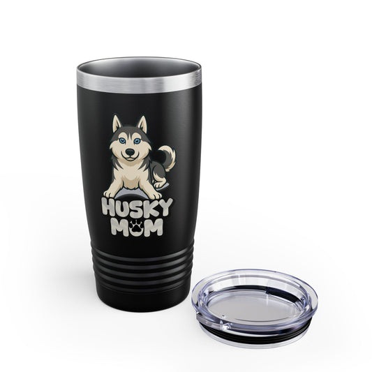 Husky Mom Tumbler - 20oz, Stainless Steel Travel Mug, Pet Lover Gift, Dog Mom Coffee Cup, Insulated Drinkware
