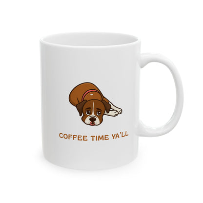 Boxer Lover Gift Coffee Lover's Ceramic Mug Funny Gift for Tea Enthusiasts Cute Boxer Mom Coffee Cup Gift for Mom Gift for Dog Dad