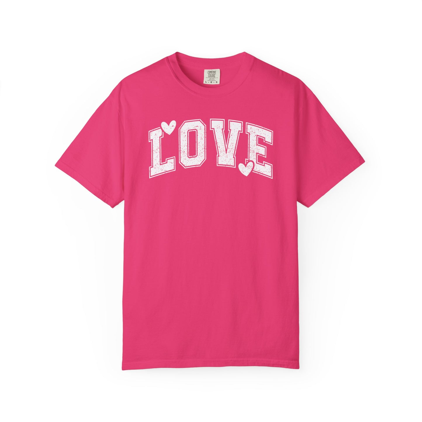 LOVE Heart Graphic T-Shirt — Vintage Collegiate Love Tee