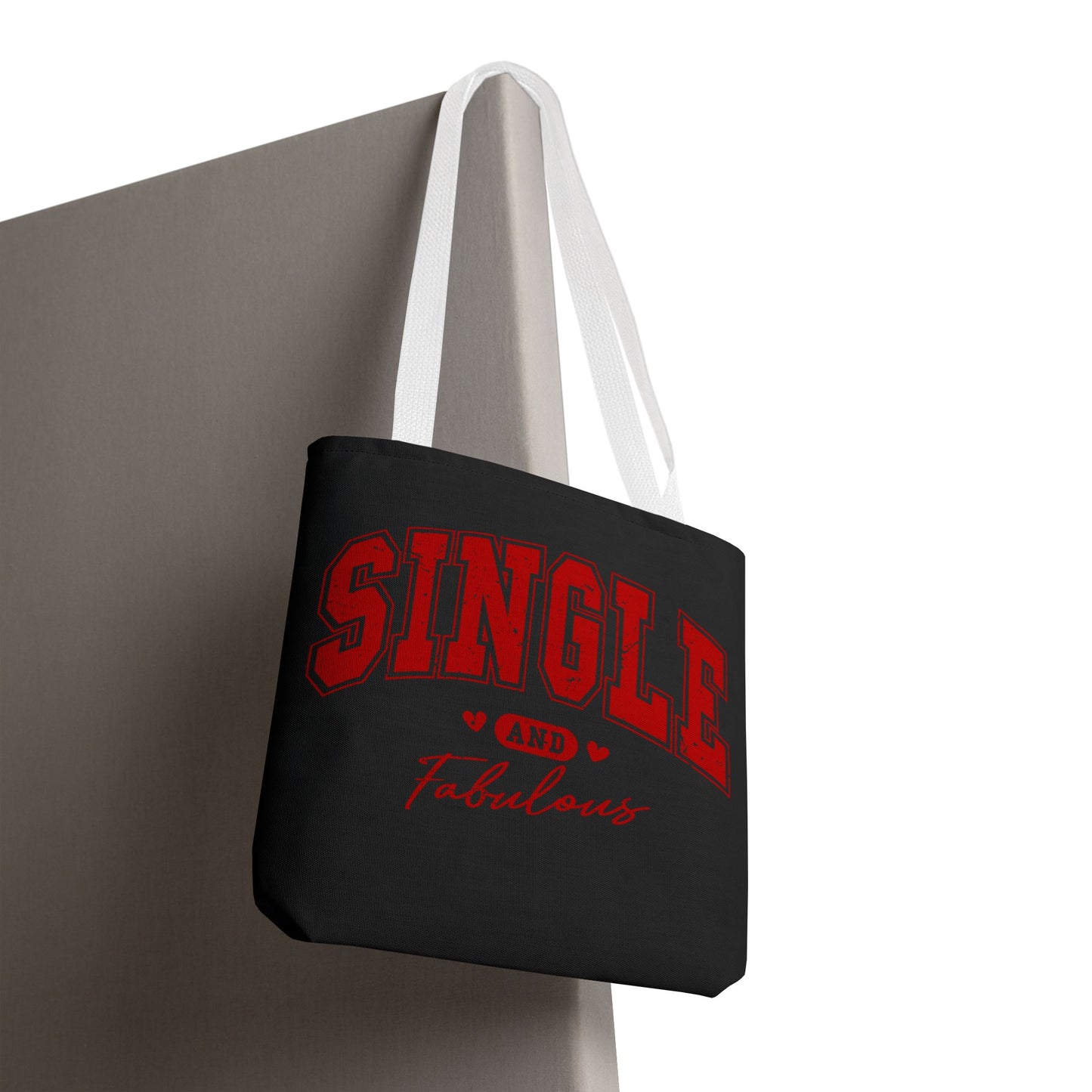 Single and Fabulous Black Canvas Tote 3 Sizes