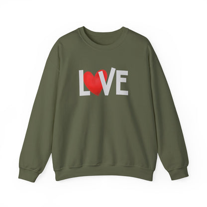 Love Heart Crewneck Sweatshirt