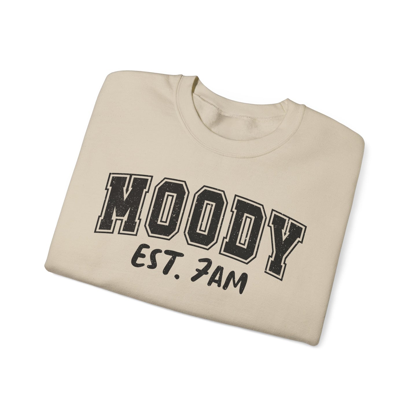 Moody Est. 7AM Crewneck Sweatshirt