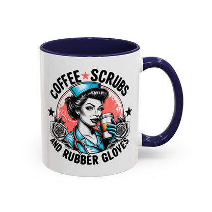 Coffee Lover's Accent Mug: Perfect for Nurses, Gifts for Healthcare Workers, Funny Medical Gifts, Kitchen Decor, Unique Coffee Mugs