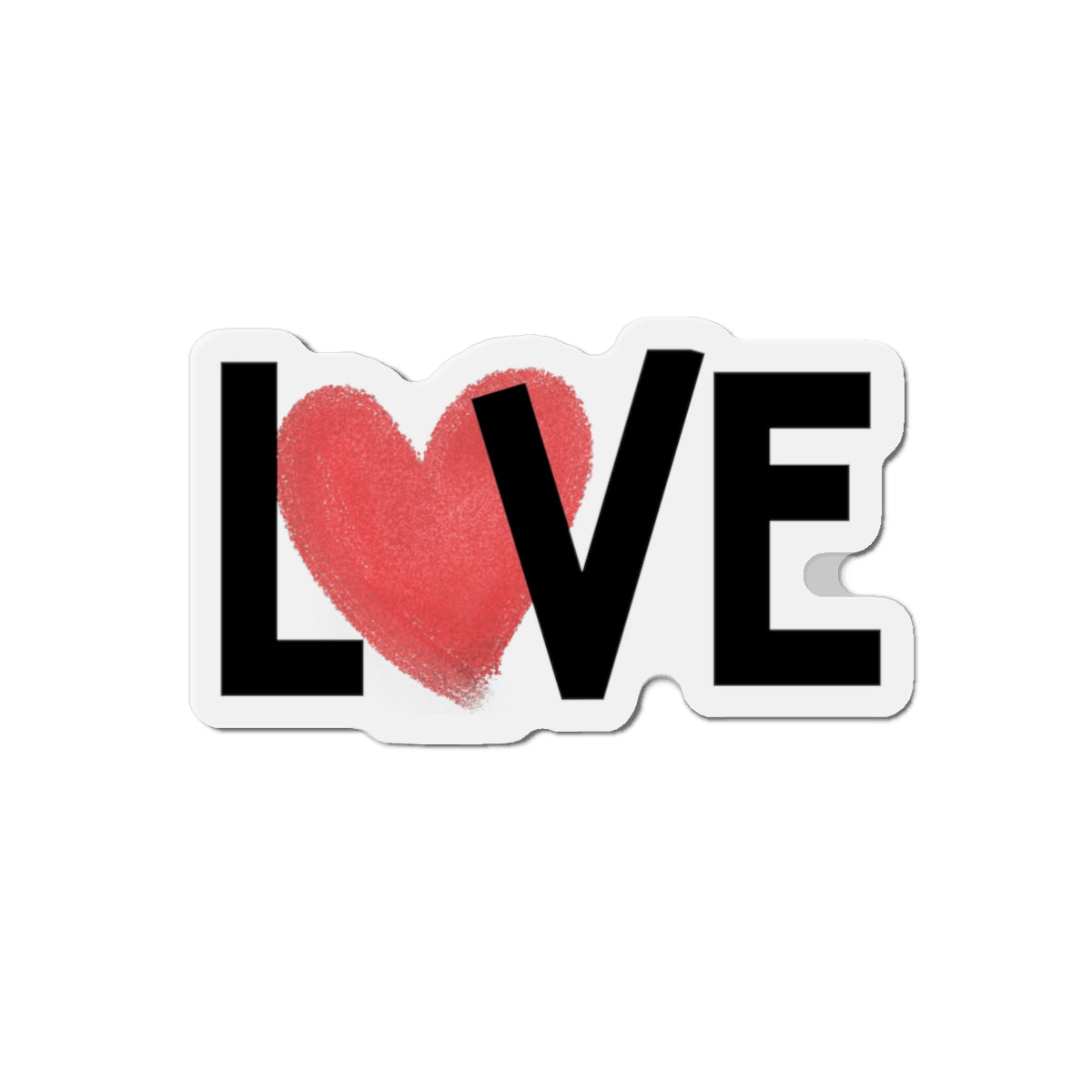 Love Heart Die-Cut Magnet