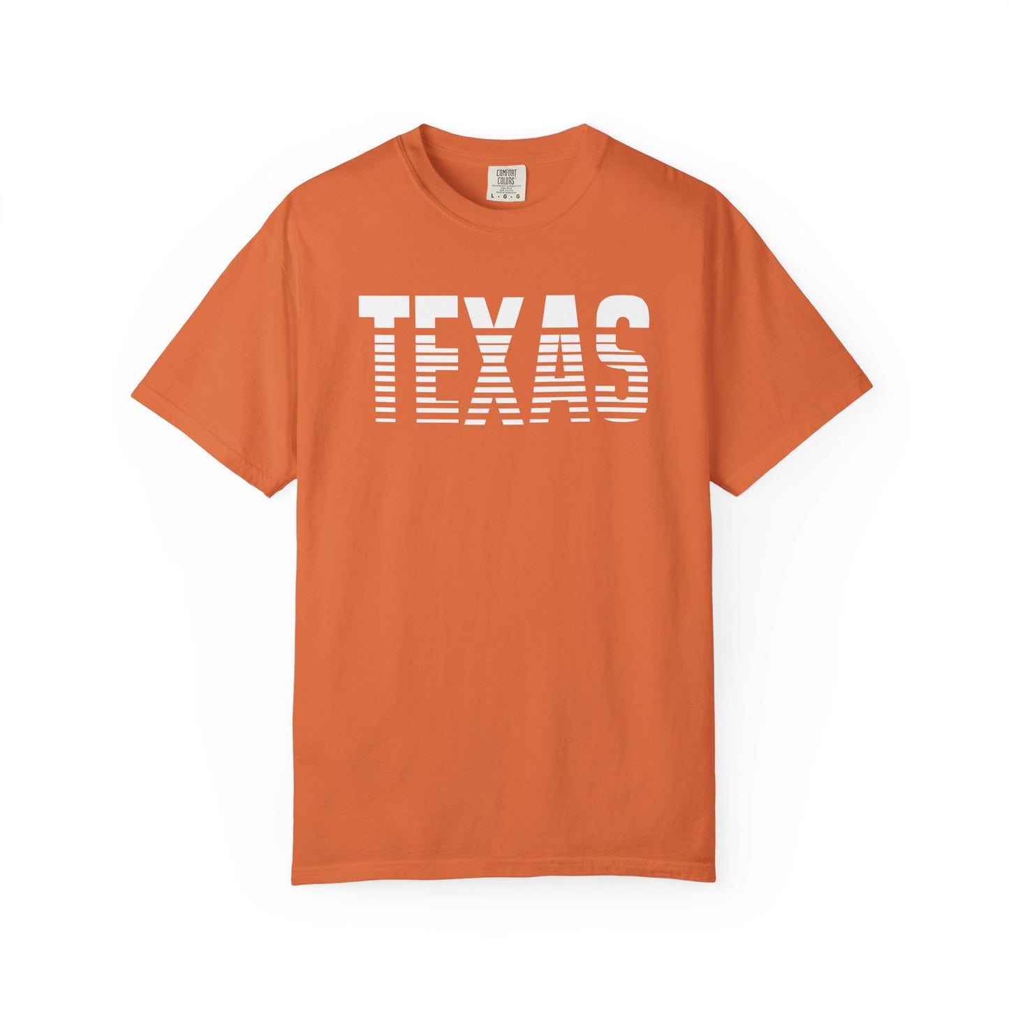 Texas Graphic T-Shirt – Retro Striped TEXAS Design, State Pride Tee