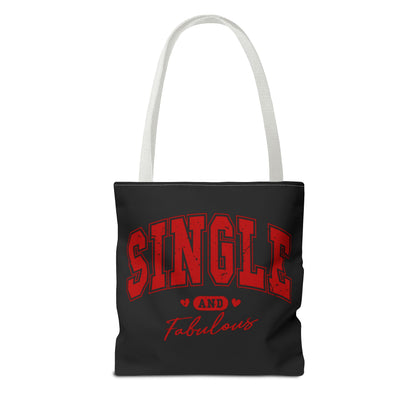 Single and Fabulous Black Canvas Tote 3 Sizes