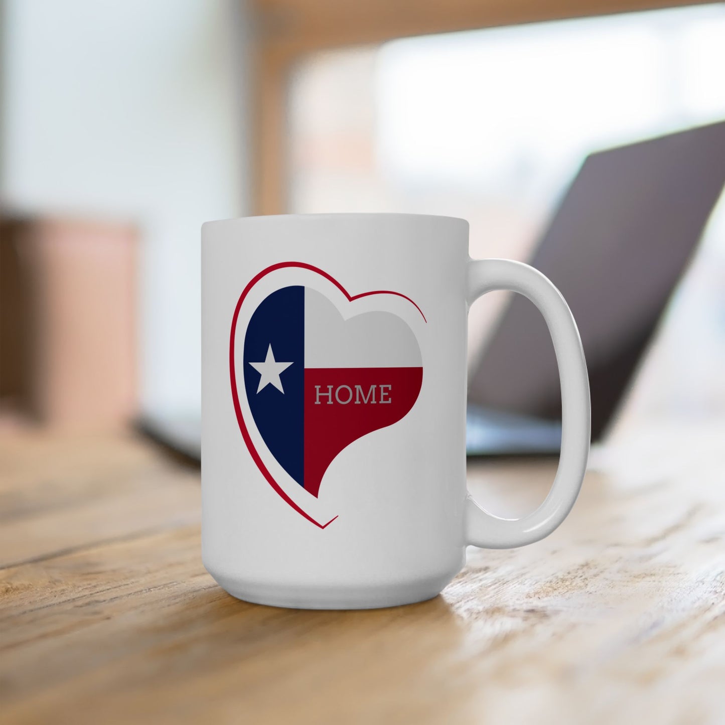 Texas is Home 11oz or 15oz White Mug