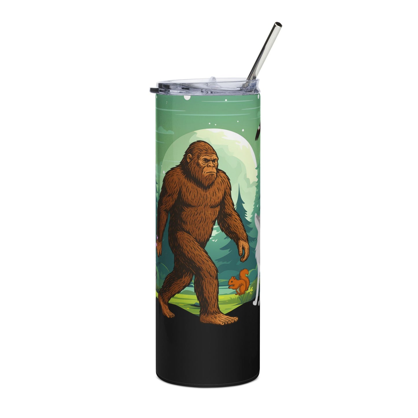 Bigfoot Adventure Stainless Steel Tumbler - 20oz Nature Insulated Drinkware