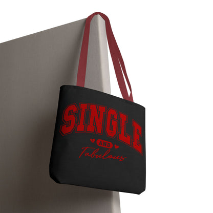 Single and Fabulous Black Canvas Tote 3 Sizes