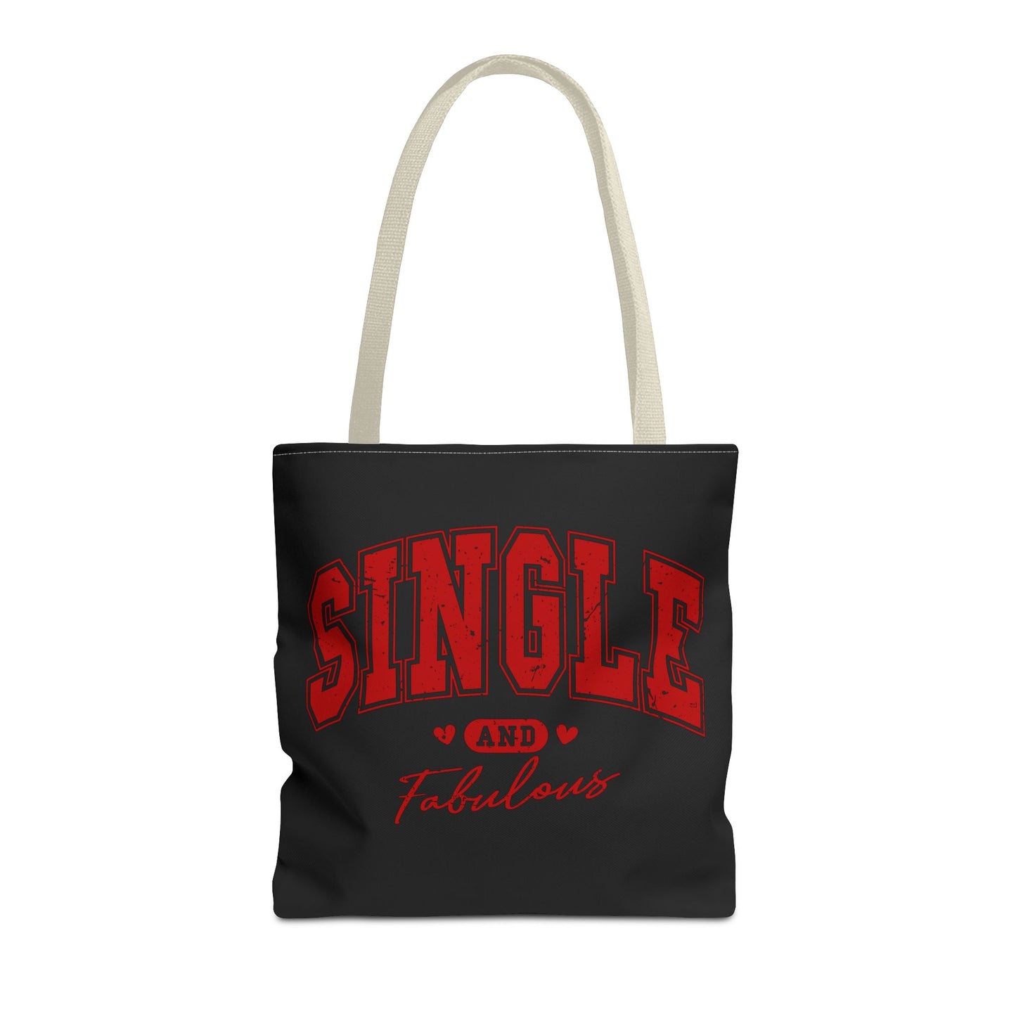 Single and Fabulous Black Canvas Tote 3 Sizes