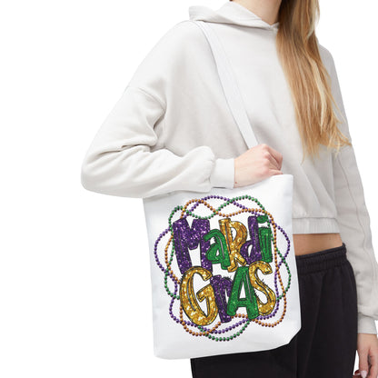 Mardi Gras Bead Bag Tote in 3 Sizes