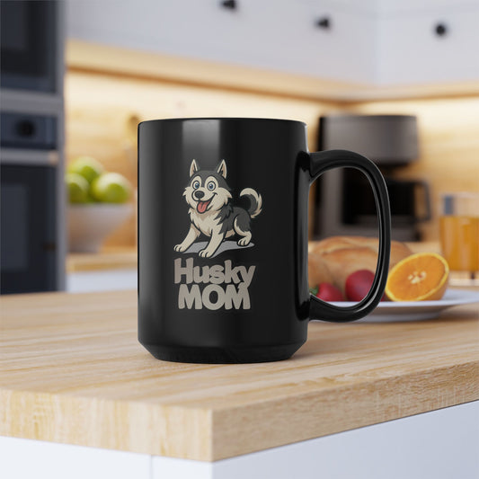 Husky Mom Coffee Mug 15oz Cute Dog Lover Gift Pet Owner Present Birthday Mother's Day Animal Lover Accessory