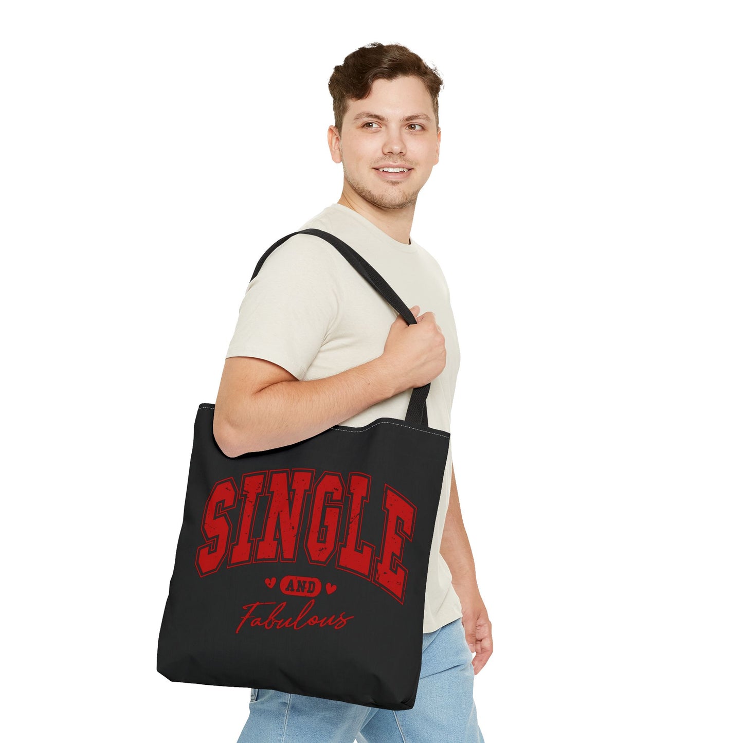 Single and Fabulous Black Canvas Tote 3 Sizes
