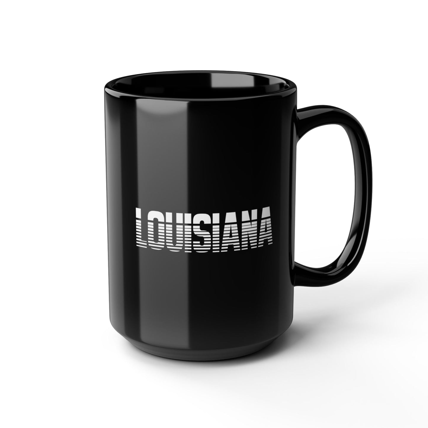 Louisiana 15oz Black Mug