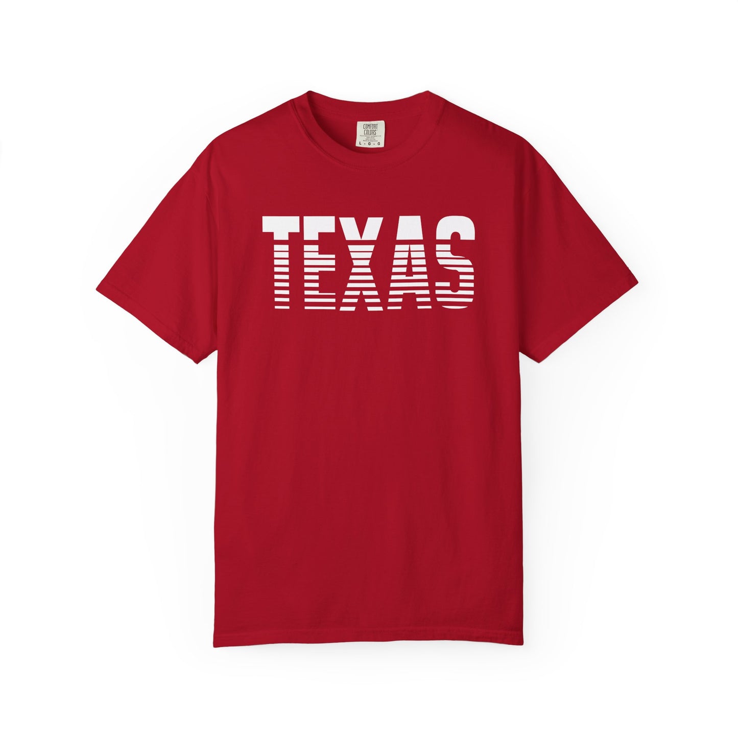 Texas Graphic T-Shirt – Retro Striped TEXAS Design, State Pride Tee