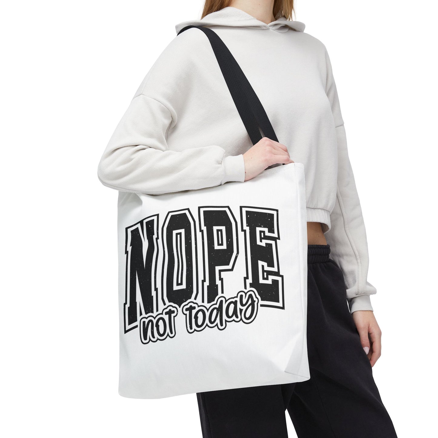 NOPE Not Today Graphic Tote Bag