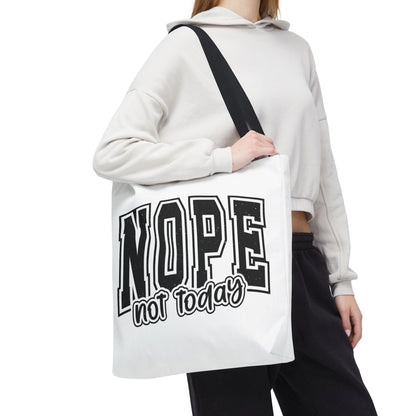 NOPE Not Today Graphic Tote Bag